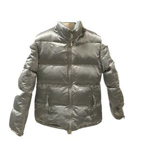 Limited Too Girls Silver Reversible Puffer Jacket